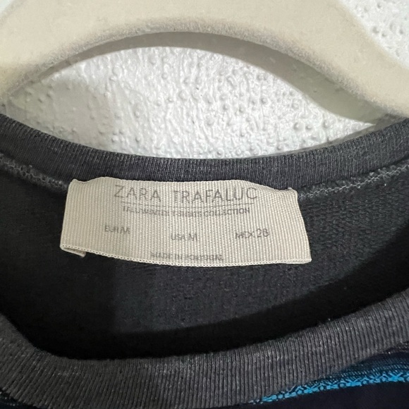 Zara Trafaulic striped sweatshirt with fringe details - Picture 3 of 7